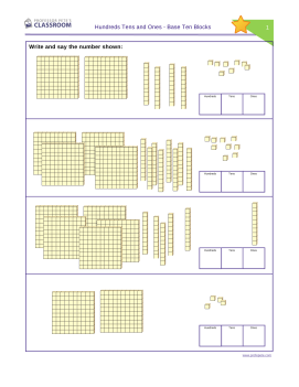 Professor Pete’s Classroom » Hundreds, Tens & Ones Place Value: Base