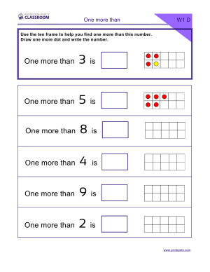 Professor Pete’s Classroom » Ten Frames: Pairs 1 More/Less to 10 ...