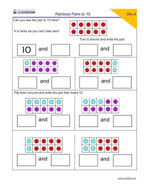 Professor Pete’s Classroom » Rainbow Pairs to 10 Ten Frames - Professor ...