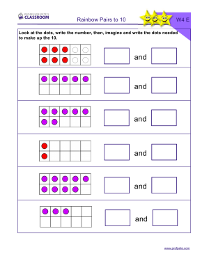 Professor Pete’s Classroom » Ten Frames Missing Pair Rainbows ...