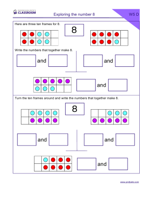 Professor Pete’s Classroom » Exploring Numbers to 8 with Ten Frames ...