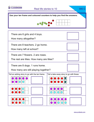 Professor Pete’s Classroom » Real Life Stories Numbers to 10 with Ten ...