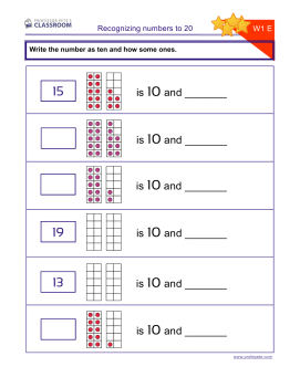 Professor Pete’s Classroom » Double Ten Frame, Odd & Even to 20 ...