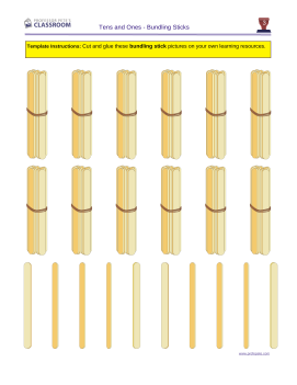 Professor Pete’s Classroom » Tens & Ones Place Value: Bundling Sticks