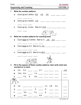 professor petes classroom decimals tenths counting