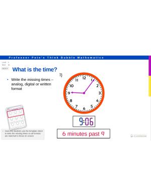 Professor Pete’s Classroom » Time: Seconds, 24 hour clocks, Calendars ...