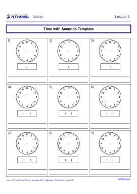 professor pete s classroom time seconds 24 hour clocks calendars ws professor pete s classroom