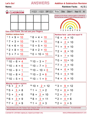 Professor Pete’s Classroom » Introductory Addition & Subtraction ...