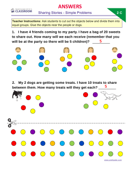 professor pete s classroom lesson plan with student activities introducing division as partition sharing concept professor pete s classroom