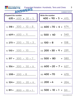 professor pete s classroom number popup gadget worksheets numbers to 99 and 999 professor pete s classroom