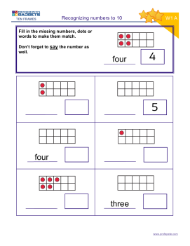 Professor Pete’s Classroom » Subitizing Ten Frame Pairs Arrangement ...