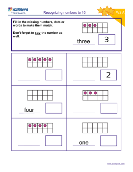 Professor Pete’s Classroom » Subitizing Ten Frame Rows Arrangement ...