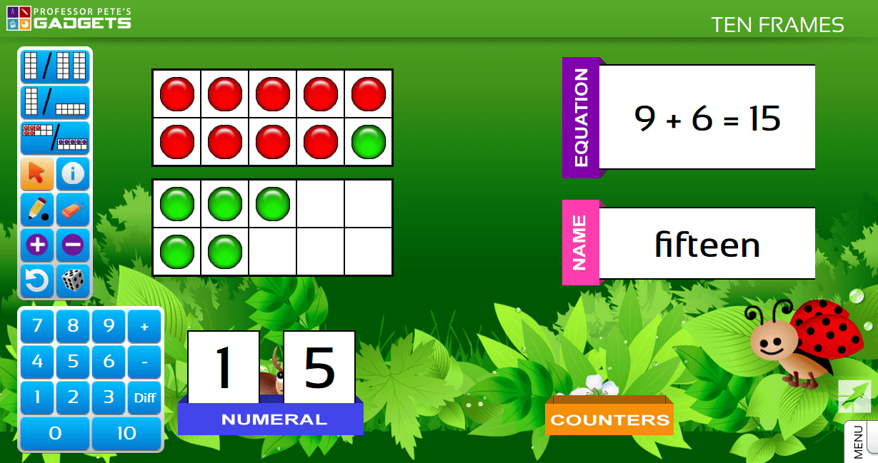 Professor Pete s Classroom Ten Frames Teaching Strategies 